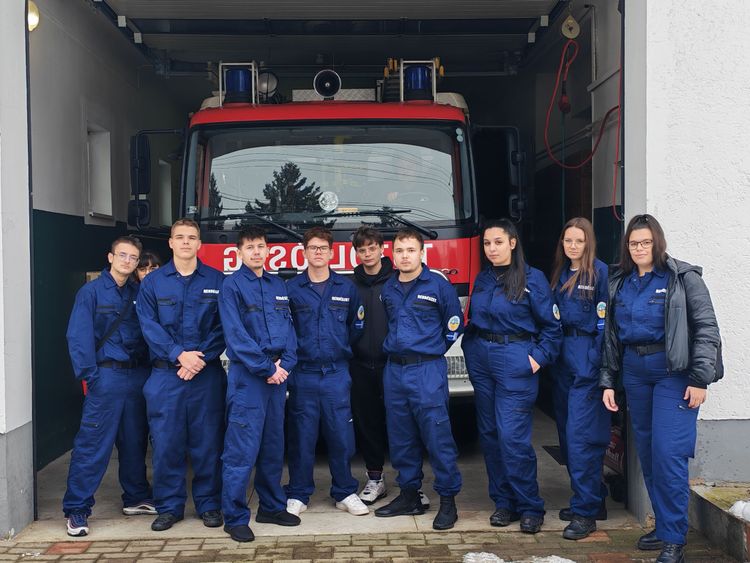 Rendészeti technikusok a tabi Önkormányzati Tűzoltóságnál