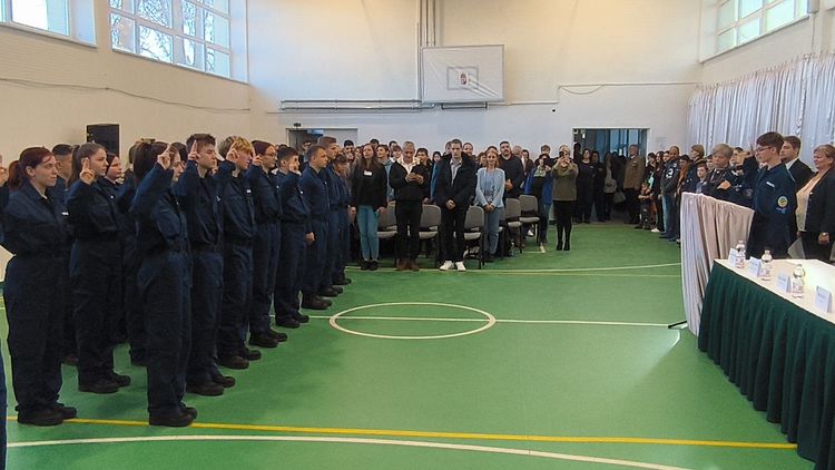 Rendészeti technikus tanulók ünnepélyes fogadalom tétele