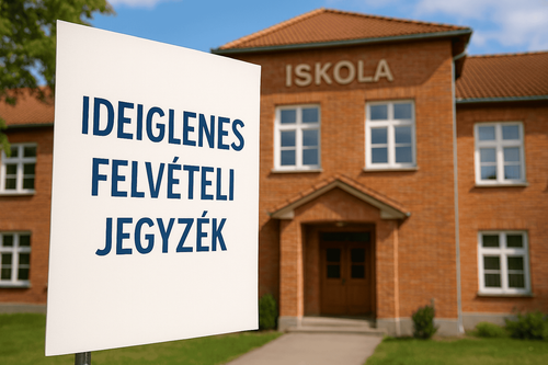 Ideiglenes felvételi jegyzék 2026/2027-es tanévre